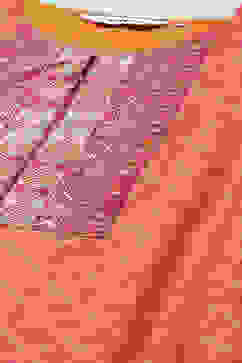 Orange Cotton Blend Straight Kurta Palazzo Suit Set image number 1