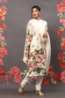 Cream Cotton Blend Straight Kurta Suit Set image number 6