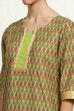 Grey Cotton Handloom Unstitched Suit Set image number 2