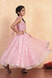 Pastel Pink Shantoon Blouse Lehenga Set image number 7