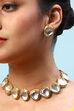 Gold Brass Necklace Set image number 1