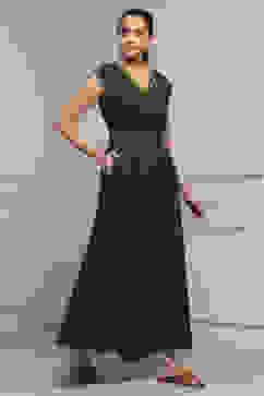 Olive Green Cotton Straight Solid Jumpsuit image number 4