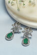 Green Brass Earrings image number 0