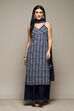 Indigo Cotton Printed Kurta & Palazzo Suit Set image number 7