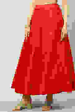 Red Art Silk Skirt image number 2