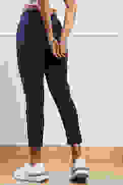 Navy Cotton Blend Narrow Pants image number 5