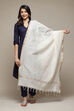 Off White Cotton Blend Dupatta image number 0