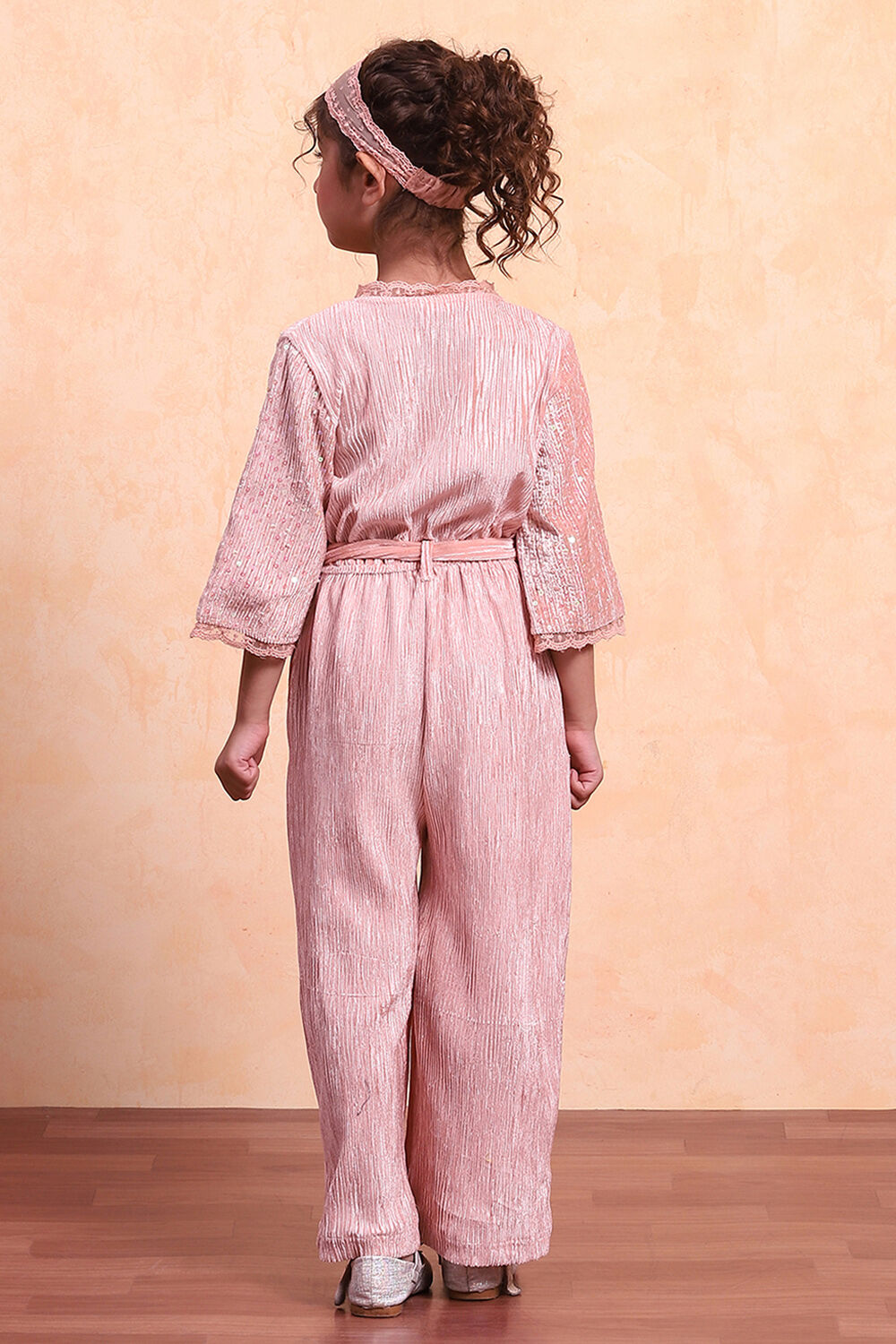 Champagne Polyester Blend Straight Dress image number 3