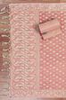 Mustard Poly Cotton Banarasi Unstitched Suit Set image number 3