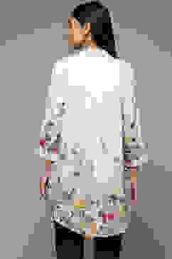 Off White LIVA Printed Shirt image number 4