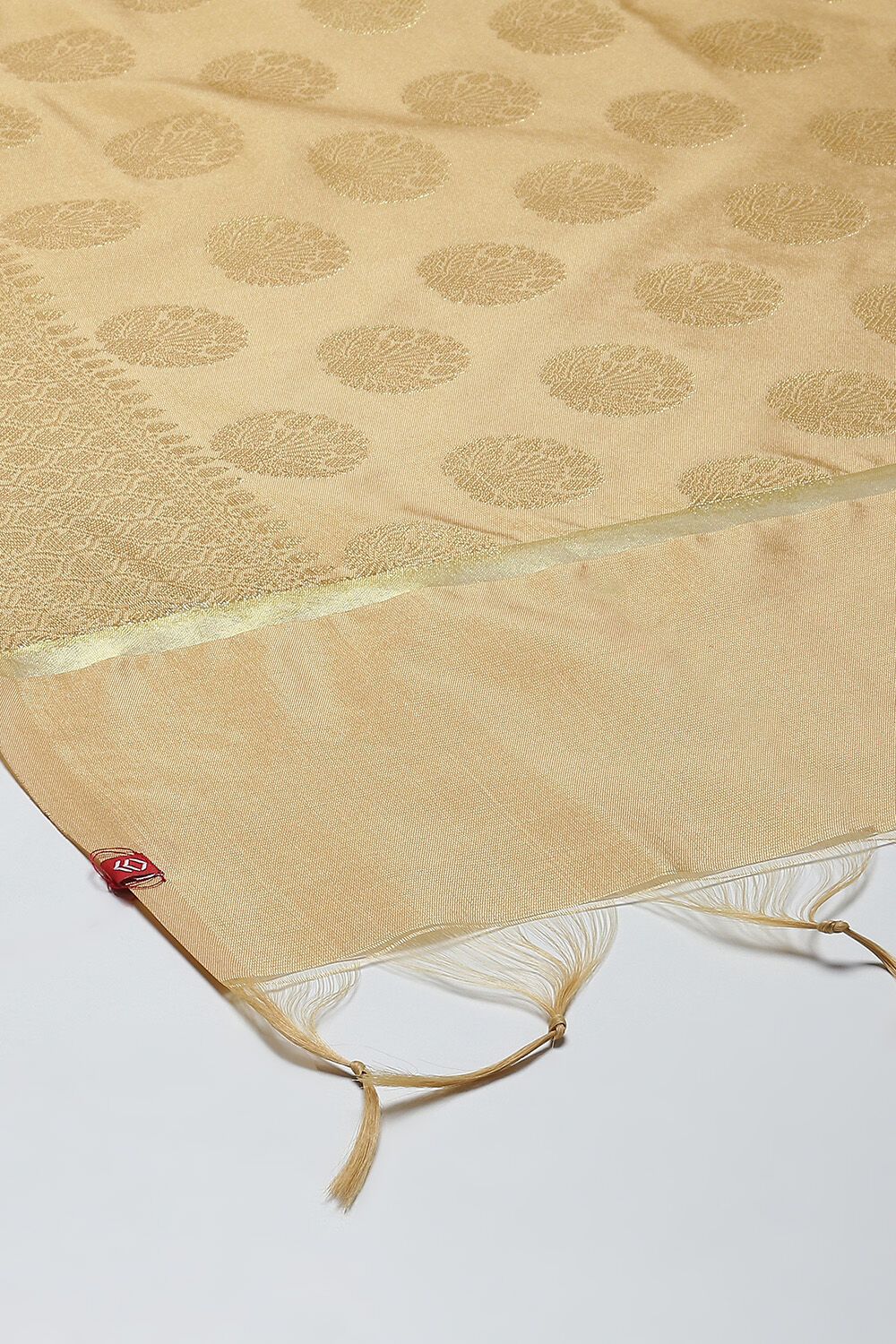 Red Art Silk Yarndyed Dupatta image number 1