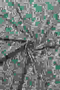 White Cotton Hand Block Print Unstitched Suit Set image number 2