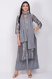 Pink Poly Cotton Straight Kurta Palazzo Suit Set image number 0