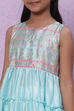 Mint Green Art Silk Short Kurti image number 1