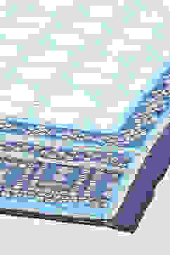 White & Blue Viscose Straight Kurta Pants Suit Set image number 3