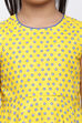 Yellow Cotton Printed Dress image number 1