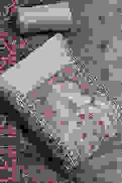 Grey Chanderi Hand Embroidered Unstitched Suit Set image number 0