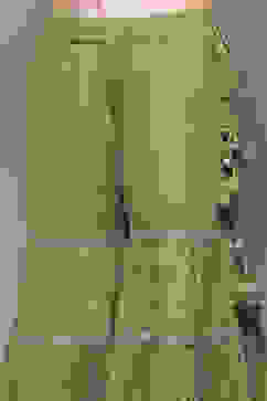 Sap Green Cotton Blend Straight Kurta Garara Suit Set image number 2