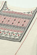 Red Flex Machine Embroidered Unstitched Suit Set image number 5