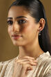 White Stone Earrings image number 1