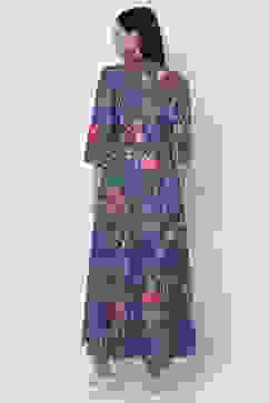 Blue Flared Dress image number 4