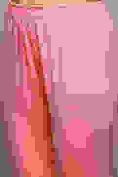 Orange Cotton Blend Flared Yarndyed Kurta image number 2