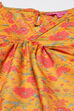 Ochre Art Silk Straight Printed Kurta Set image number 1