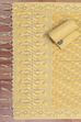 Mustard Poly Cotton Banarasi Unstitched Suit Set image number 3