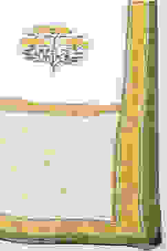 Yellow Cotton Flared Kalidar Kurta Slim Pant Suit Set image number 3