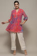 Blue Polyester Straight Kurta image number 0