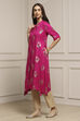 Fuchsia Rayon Asymmetric Kurta image number 2