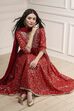 Off-White Cotton Foil Printed Anarkali Suit Set image number 0