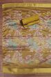 Blue Cotton Printed Embroidered Unstitched Suit Set image number 3