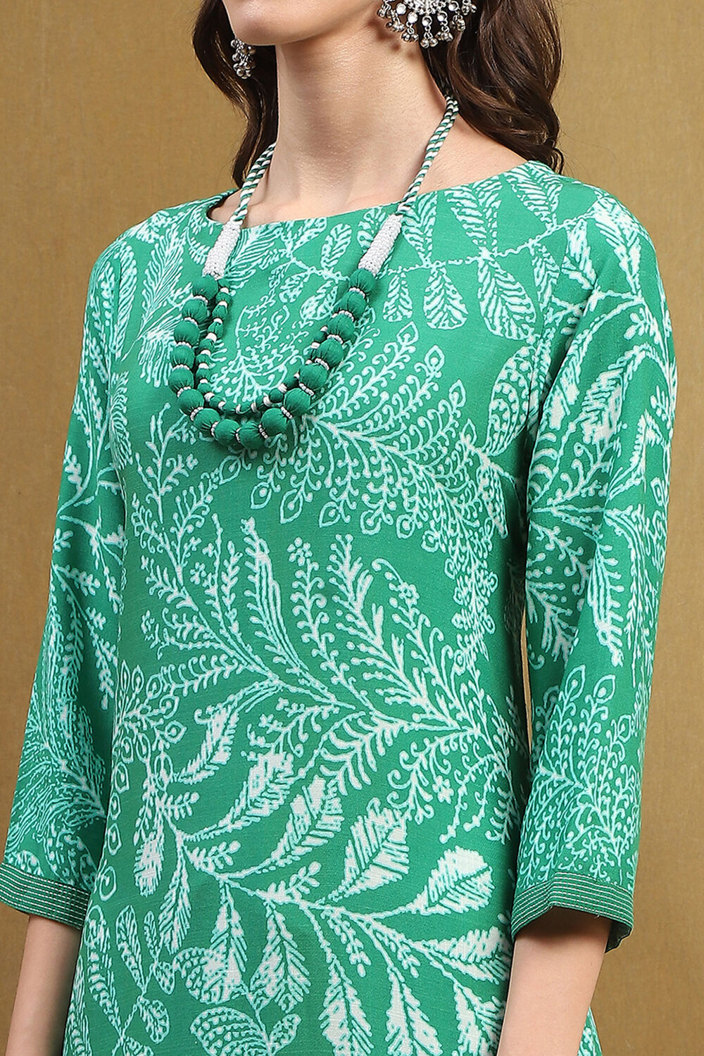 Maroon Printed Straight Kurta Set image number 1