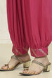 Pink Cotton Printed Embroidered Unstitched Suit Set image number 3
