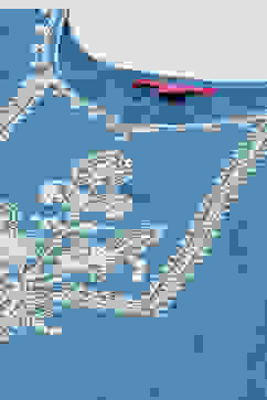 Blue Art Silk Straight Kurta Sharara Suit Set image number 1