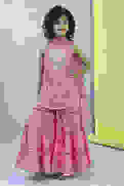 Pink Cotton Printed Strappy Suit Set image number 6