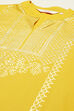 Mustard Printed Cotton Straight Kurta Palazzo Suit Set image number 1