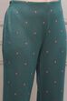 Ivory Printed Straight Winter Suit Set image number 2