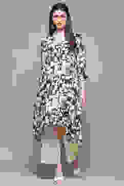 Charcoal Rayon Straight Kurta Set image number 0