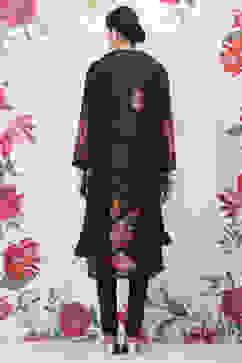 Rohit Bal Indigo Cotton Silk Straight Printed Suit Set image number 4