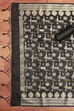 Wine Poly Silk Banarasi Unstitched Suit Set image number 3