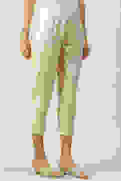 Beige Poly Viscose Solid Pant image number 3