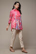 Ecru Rayon Printed Shirt image number 0