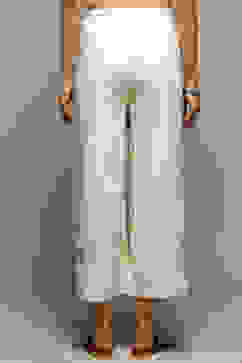 Off White Rayon Relaxed Palazzo image number 4