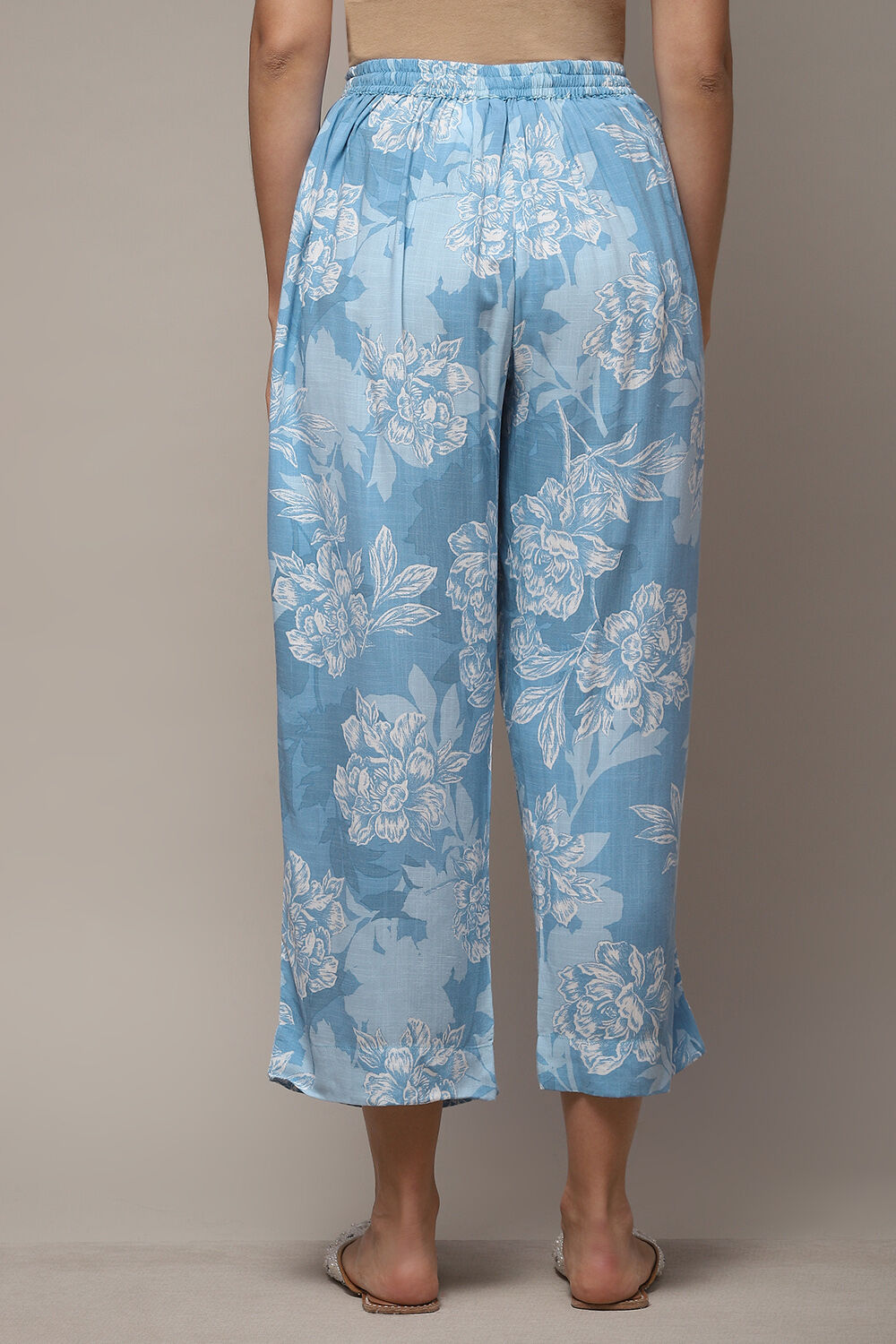 Teal LIVA Straight Palazzo image number 2