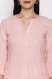 Blue Cotton Solid Kurti image number 1