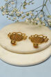 Yellow Brass earrings image number 2