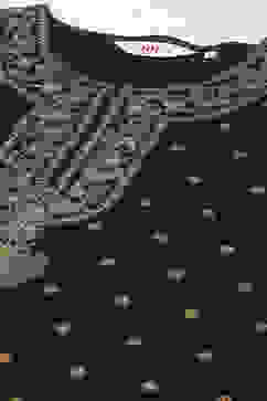 Black Poly Metallic Straight Printed Kurti image number 1