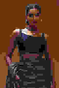 Navy Blue Georgette Digital Printed Sequence Pre-Draped Saree image number 1